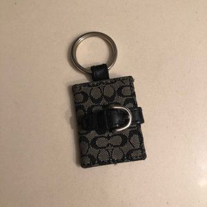 Coach Signature Logo Key Fob